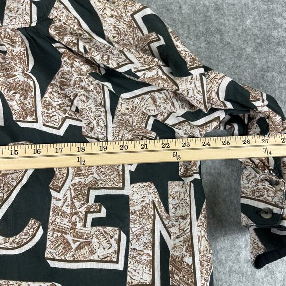 Anthropologie Maeve Top Womens Small Blouse Oversized Graphic Print Cotton Boho - Picture 8 of 14